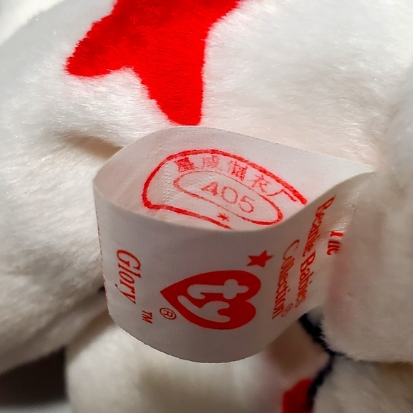 Ty USA 'Glory' Beanie Baby Bear - Picture 7 of 10
